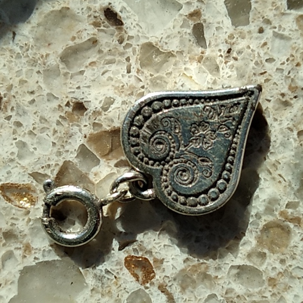 Sterling Silver Heart Pendet Charm